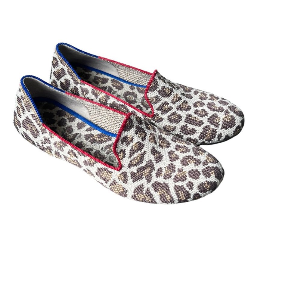 Rothy’s Mocha Spot Leopard Print Loafer Size 6.5 - image 5